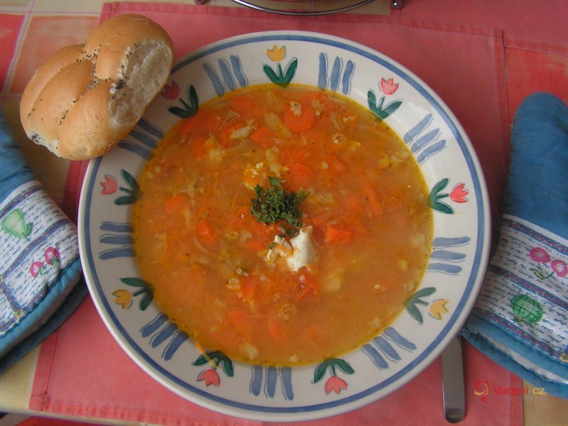 Venkovská mrkvová polévka