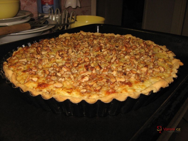 Cibulový koláč s ořechy - fotografie 2