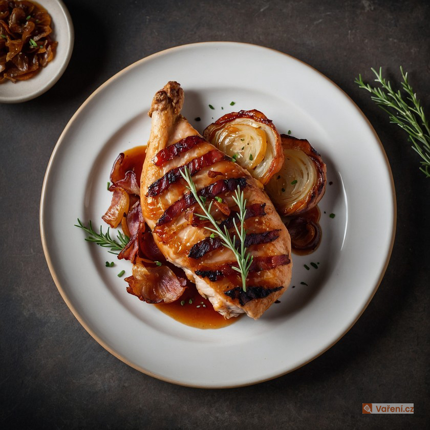 Kuřecí maso na slanině