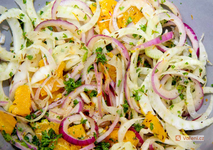 Fenyklový salát s parmazánem