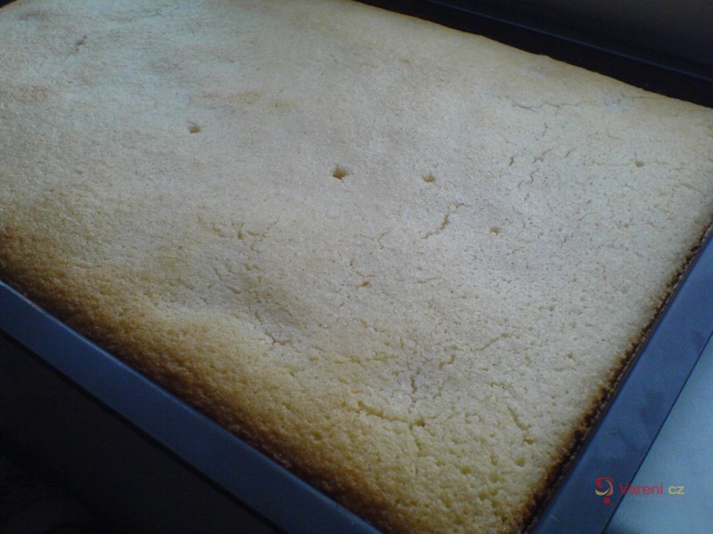 Barevný koláč s tvarohem a ovocem - fotografie 2