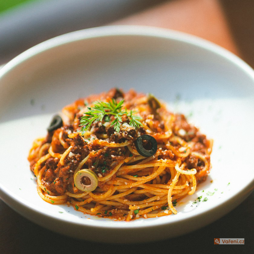 Omáčka na špagety s olivami
