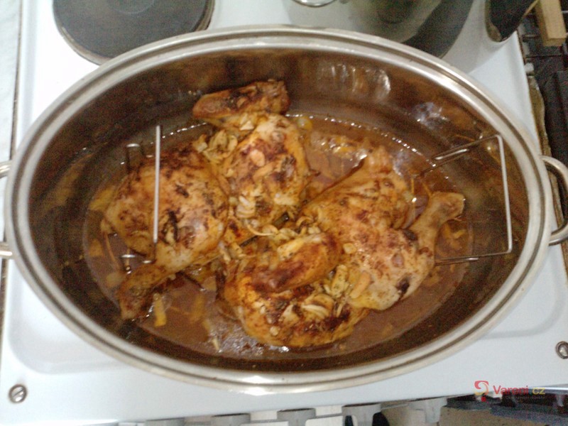 Pečené kuřecí půlky