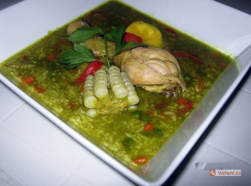 Aguadito de polo - peruánská kuřecí polévka