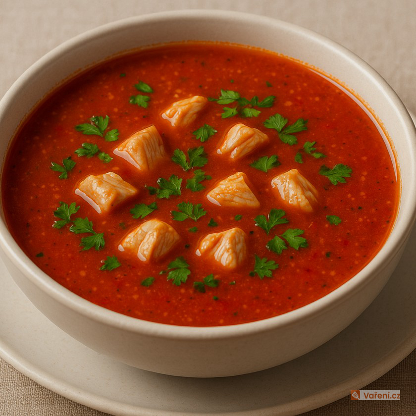 Kuřecí rajčatová polévka