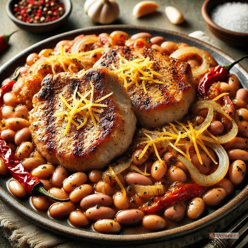 Kotlety s fazolovou směsí