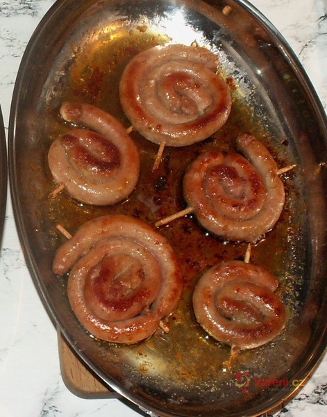 Smažená vinná klobása - fotografie 2