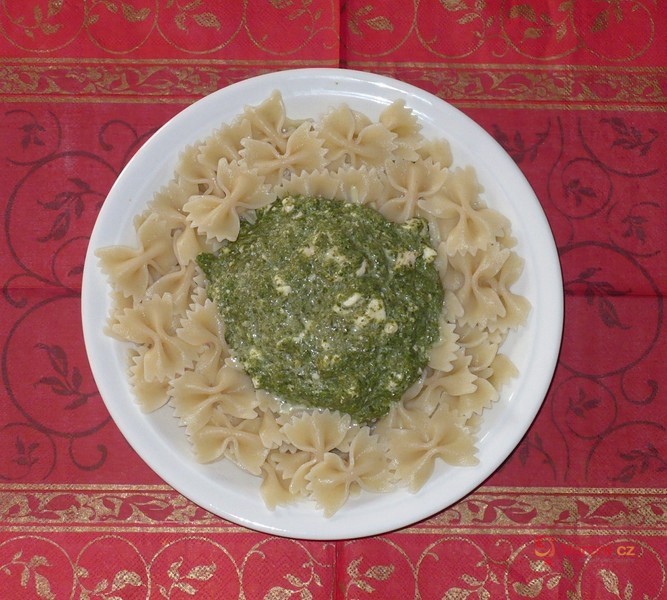 Špenátová omáčka na těstoviny - fotografie 2