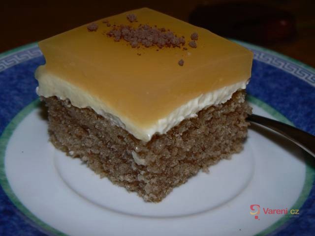 Tvarohový řez s pudinkem - fotografie 2