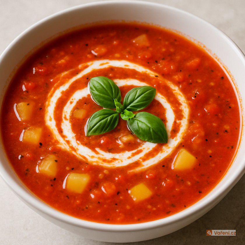 Rajčatová polévka se zeleninou