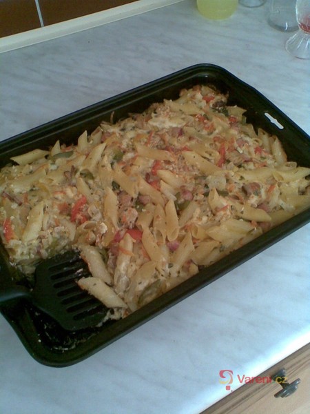 Zapečený květák s penne - fotografie 3