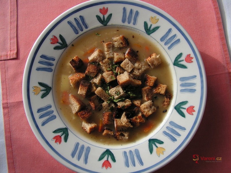 Zeleninový krém s hráškem - fotografie 2