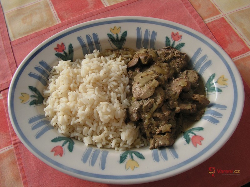 Játrová omáčka s rýží - fotografie 5