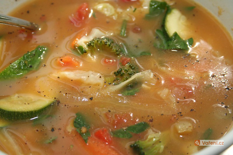 Letní zahradnická polévka