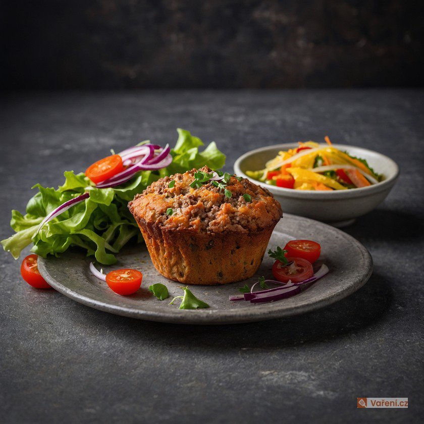 Slané muffiny z mletého masa