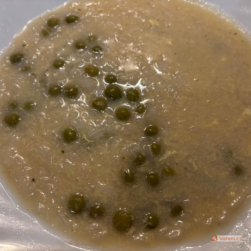 Rýžová polévka s hráškem - fotografie 2