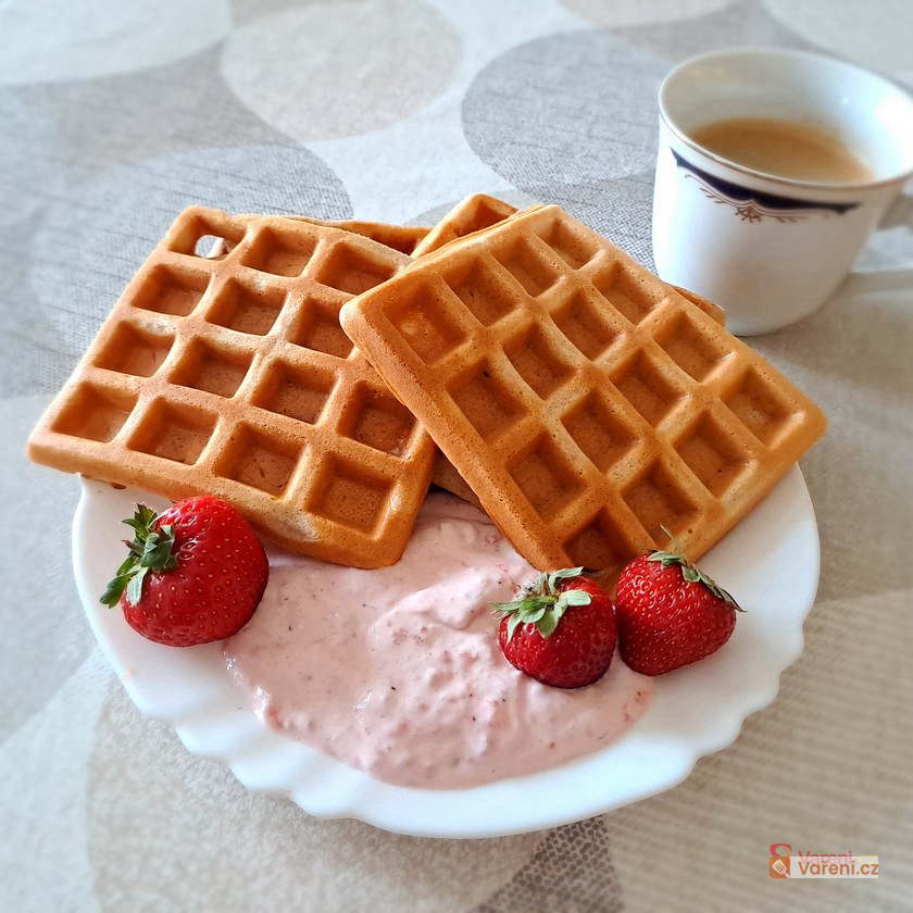 Výborné vaflové těsto
