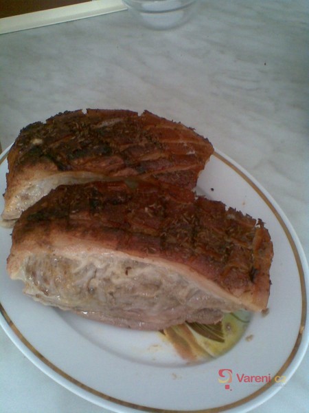 Nadívaný vepřový bůček - fotografie 3