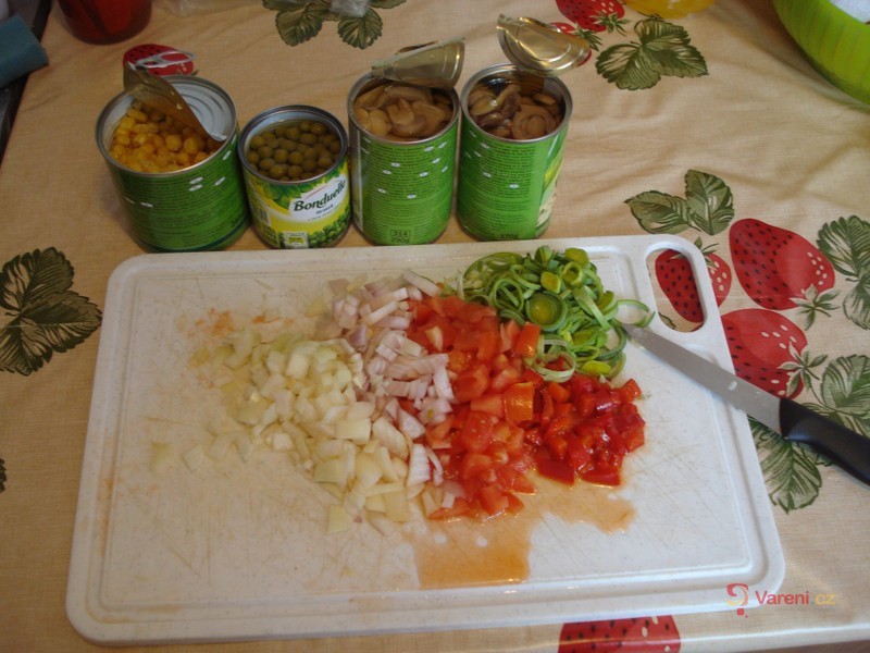 Sýrová omáčka s kuřecím a zeleninou - fotografie 3