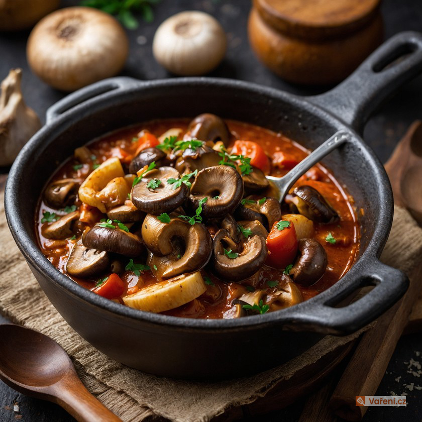 Houbový guláš 2