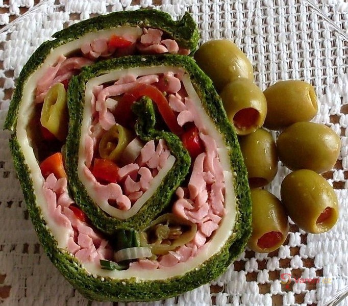 Rychlá špenátová roláda - fotografie 5