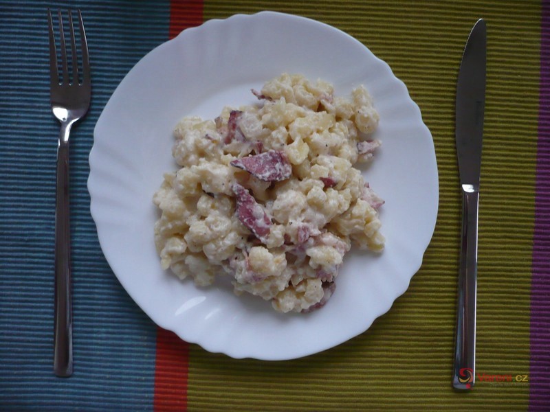 Brynzové halušky se slaninou - fotografie 2
