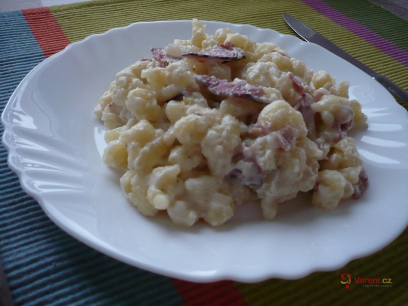 Brynzové halušky se slaninou - fotografie 3