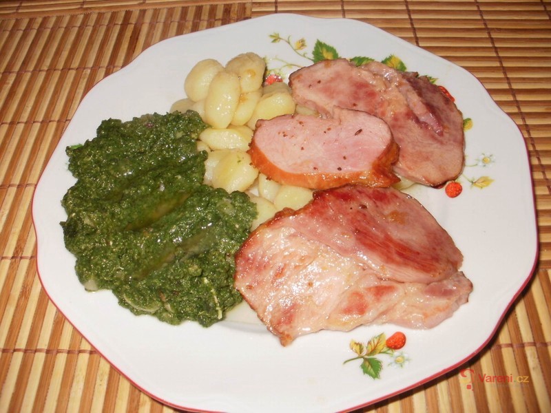 Gnocchi s uzeným, špenátem a smetanou - fotografie 4