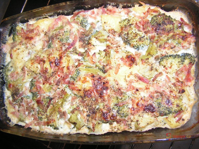 Brokolice zapečená s anglickou slaninou - fotografie 2