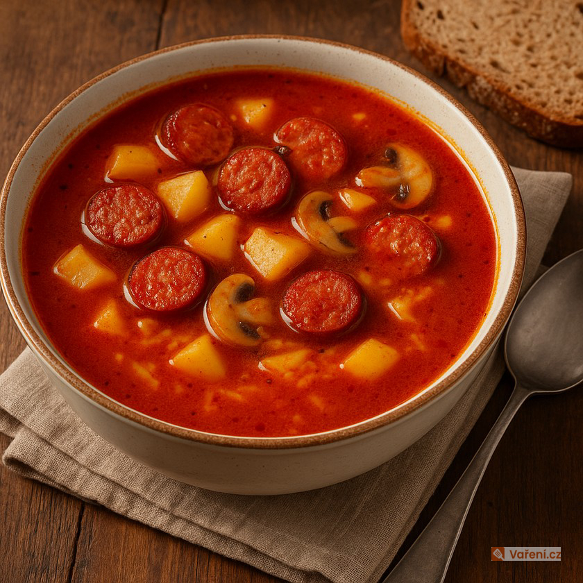 Chlapská čabajková polévka