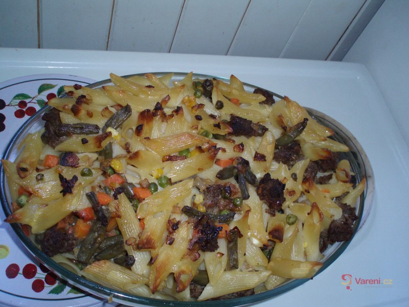 Těstoviny zapékané s mletým masem - fotografie 2