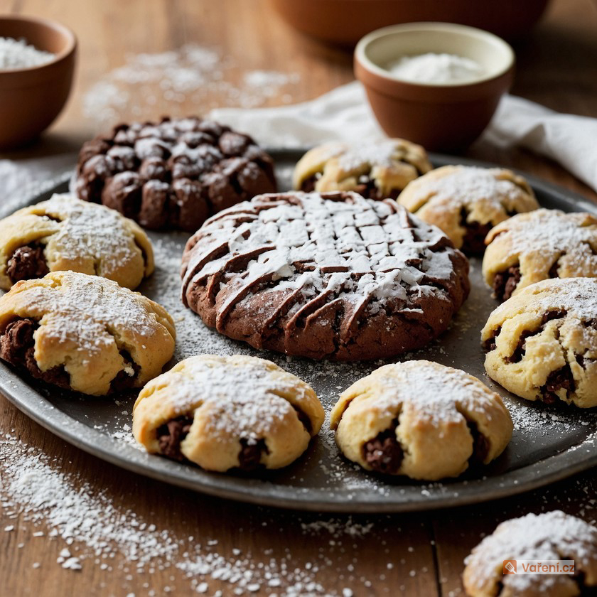 Křehké čokoládové cukroví