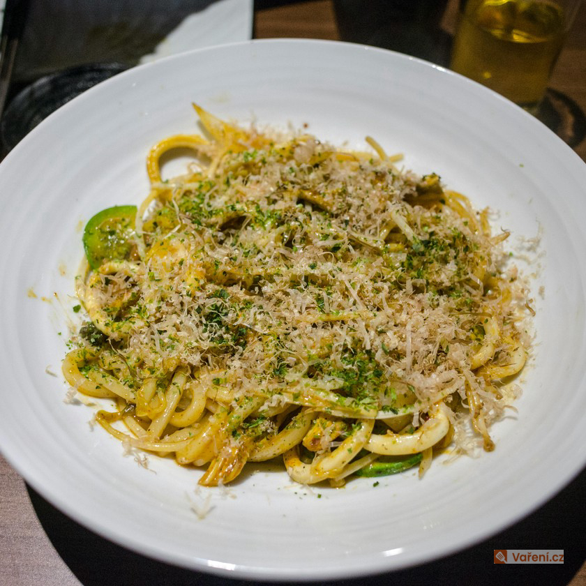 Milánské špagety se žampiony