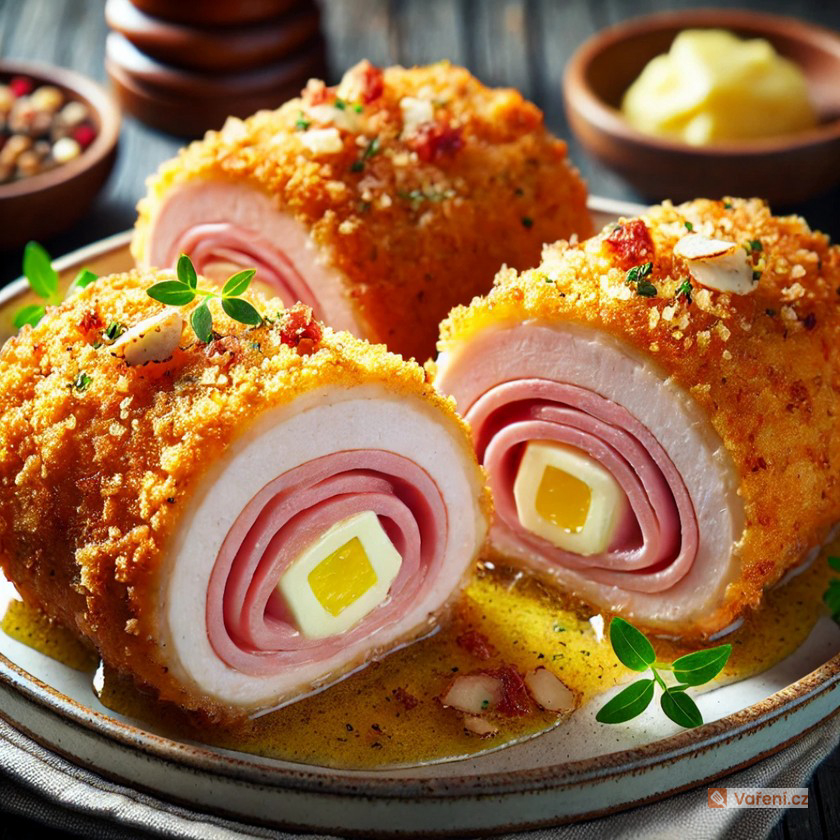 Kuřecí řízky s náplní