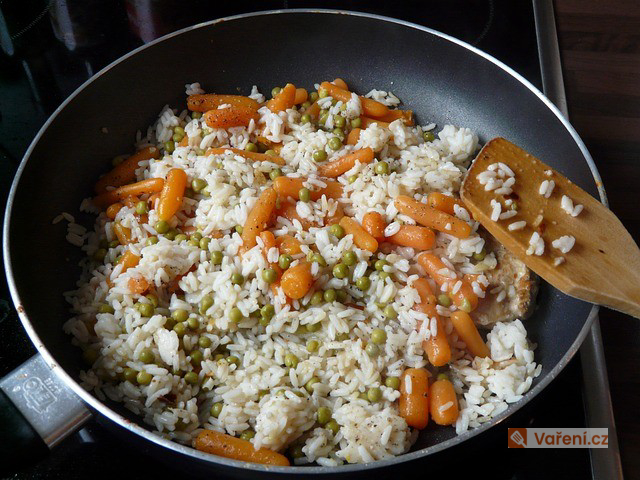 Hovězí rizoto s hráškem