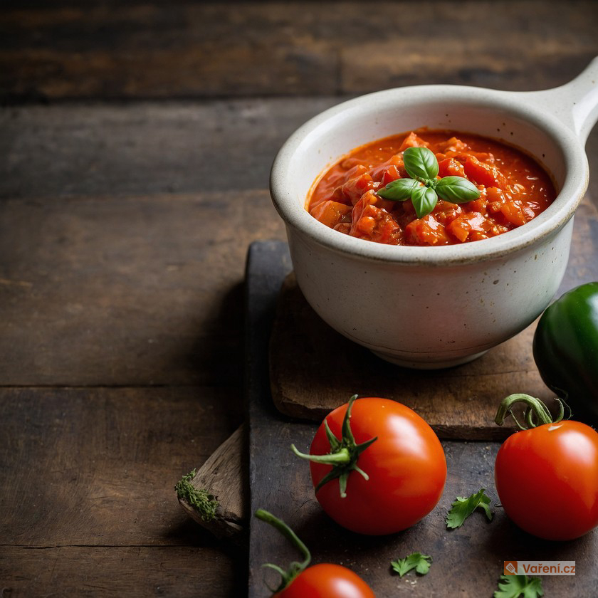 Špagety se sójovou rajčatovou omáčkou