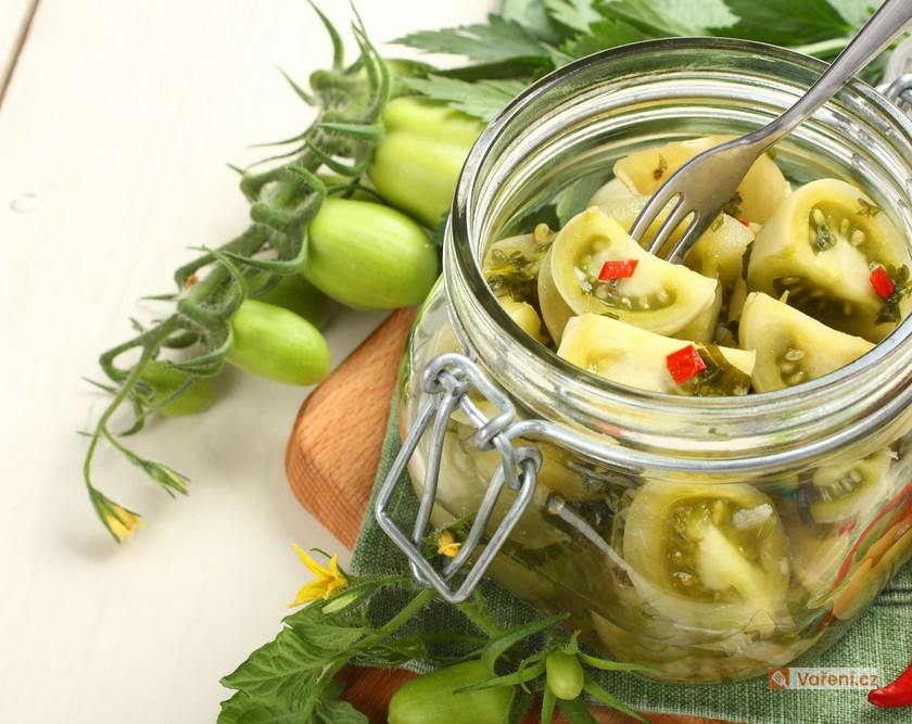 Zavařená zelená rajčata