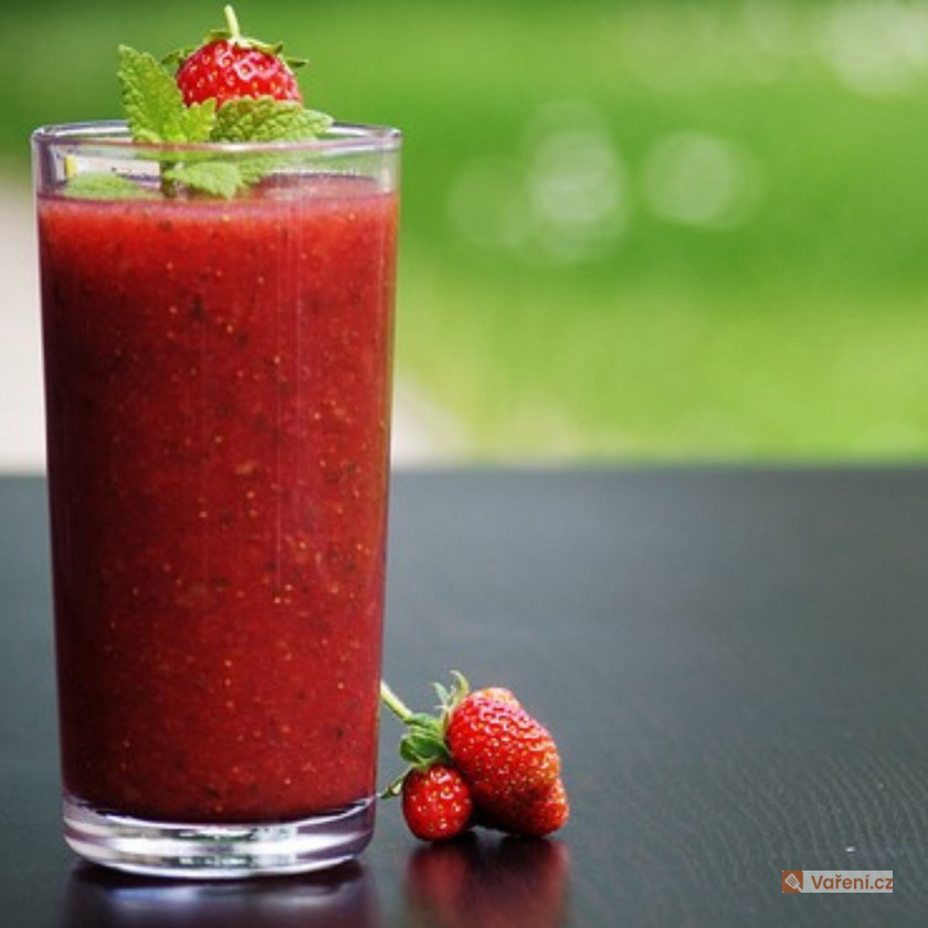 Jahodovo-melounové smoothie
