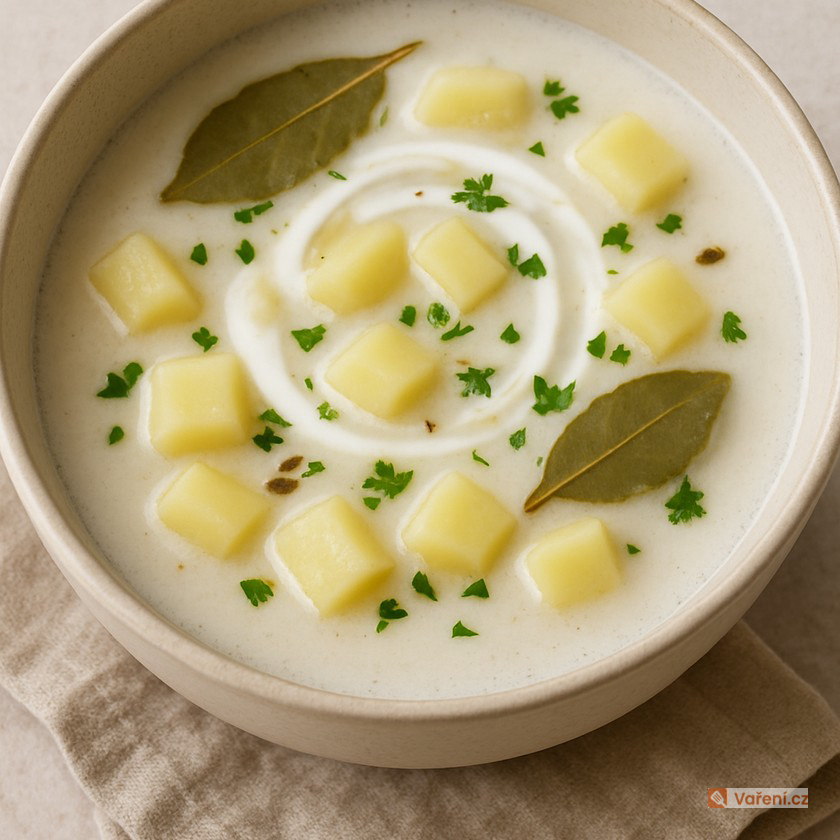 Rychlá bramborová polévka se smetanou