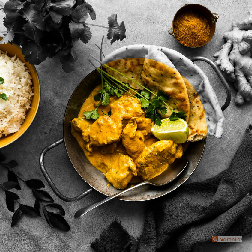 Kuře na kari s broskvemi - fotografie 2