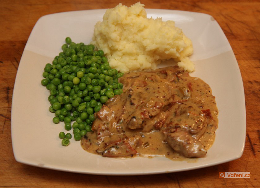 Vepřové na pepři se smetanou