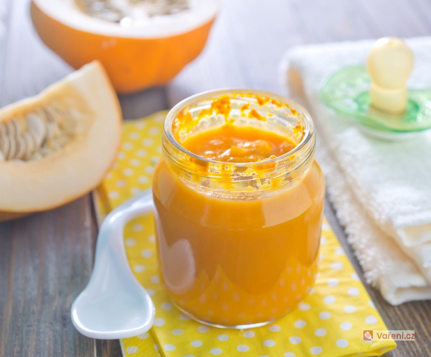 Dýňové pyré s jablkem pro nejmenší