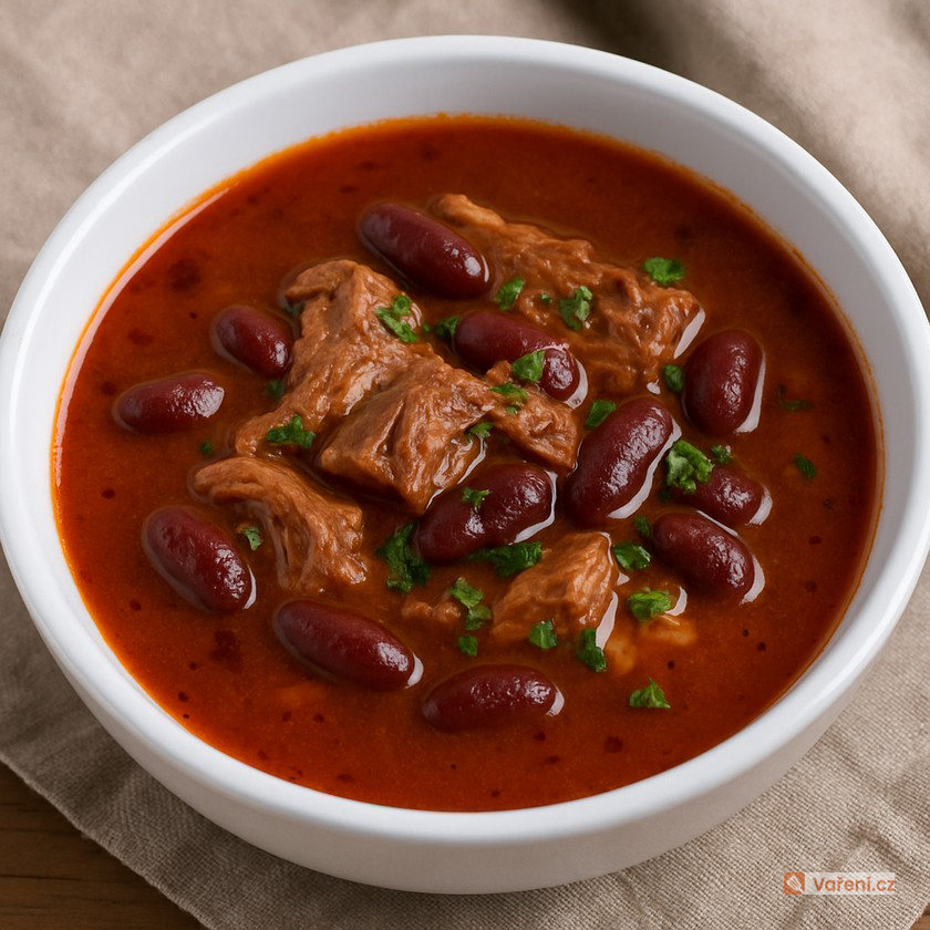 Dobrá fazolová polévka s masem