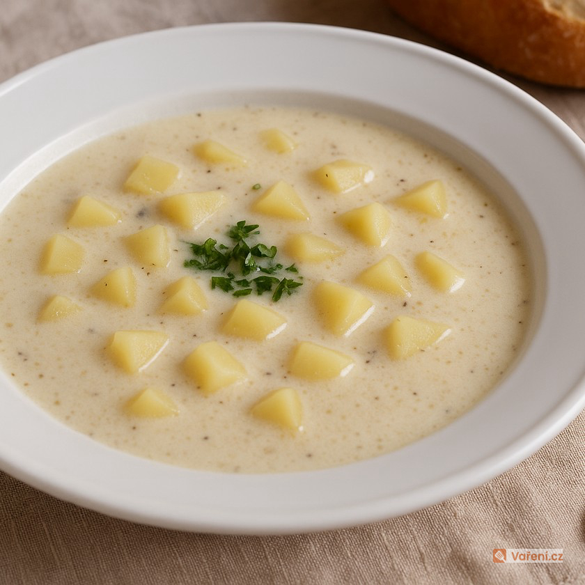 Polévka z kyselého mléka s brambory