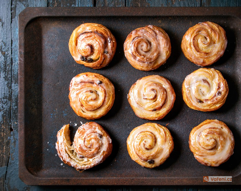 Skořicoví šneci z listového těsta