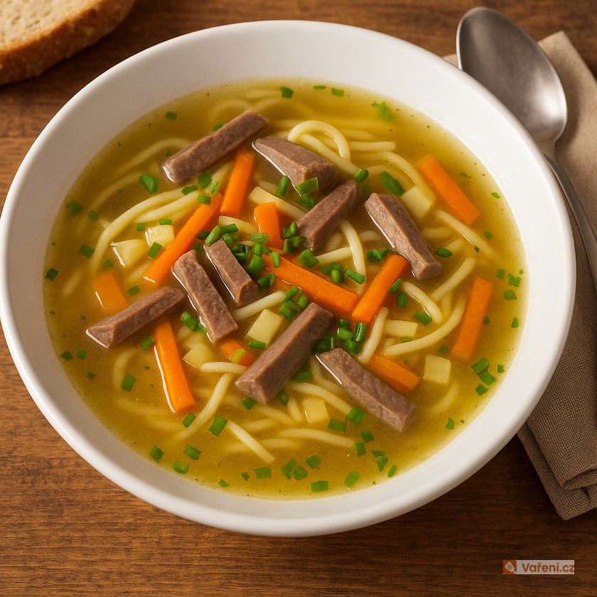 Polévka z vepřového srdce