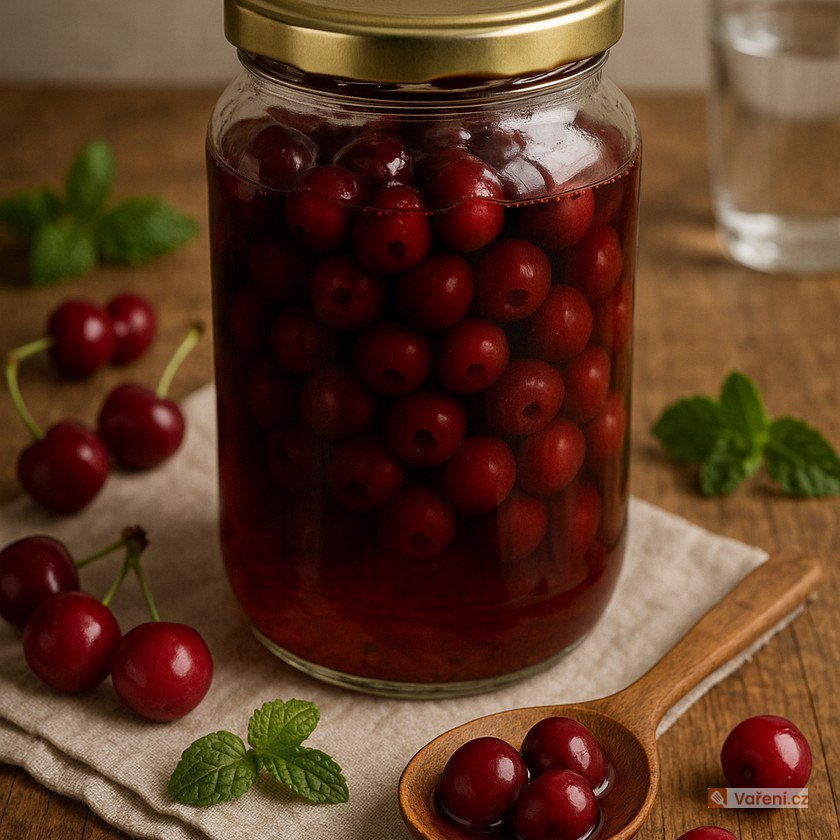 Vypeckované višně v rumu