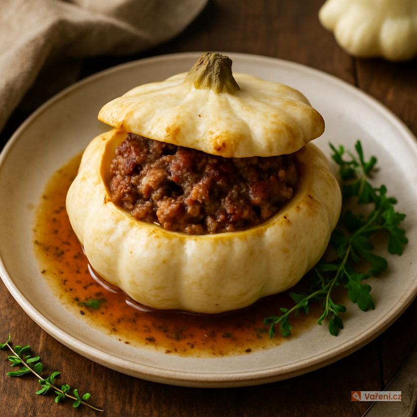 Patison plněný mletým vepřovým masem