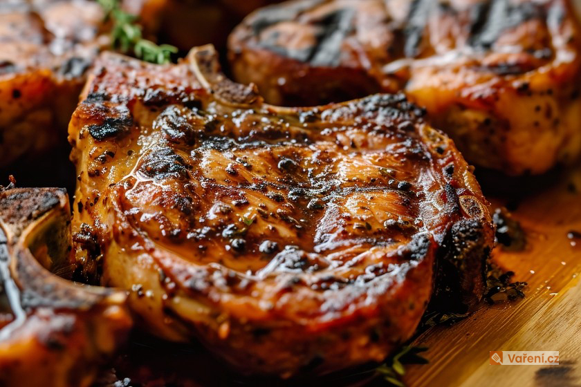 Lahodná vepřová krkovička na medu s pečenými brambory