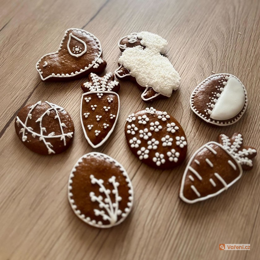 Zdobené velikonoční perníčky